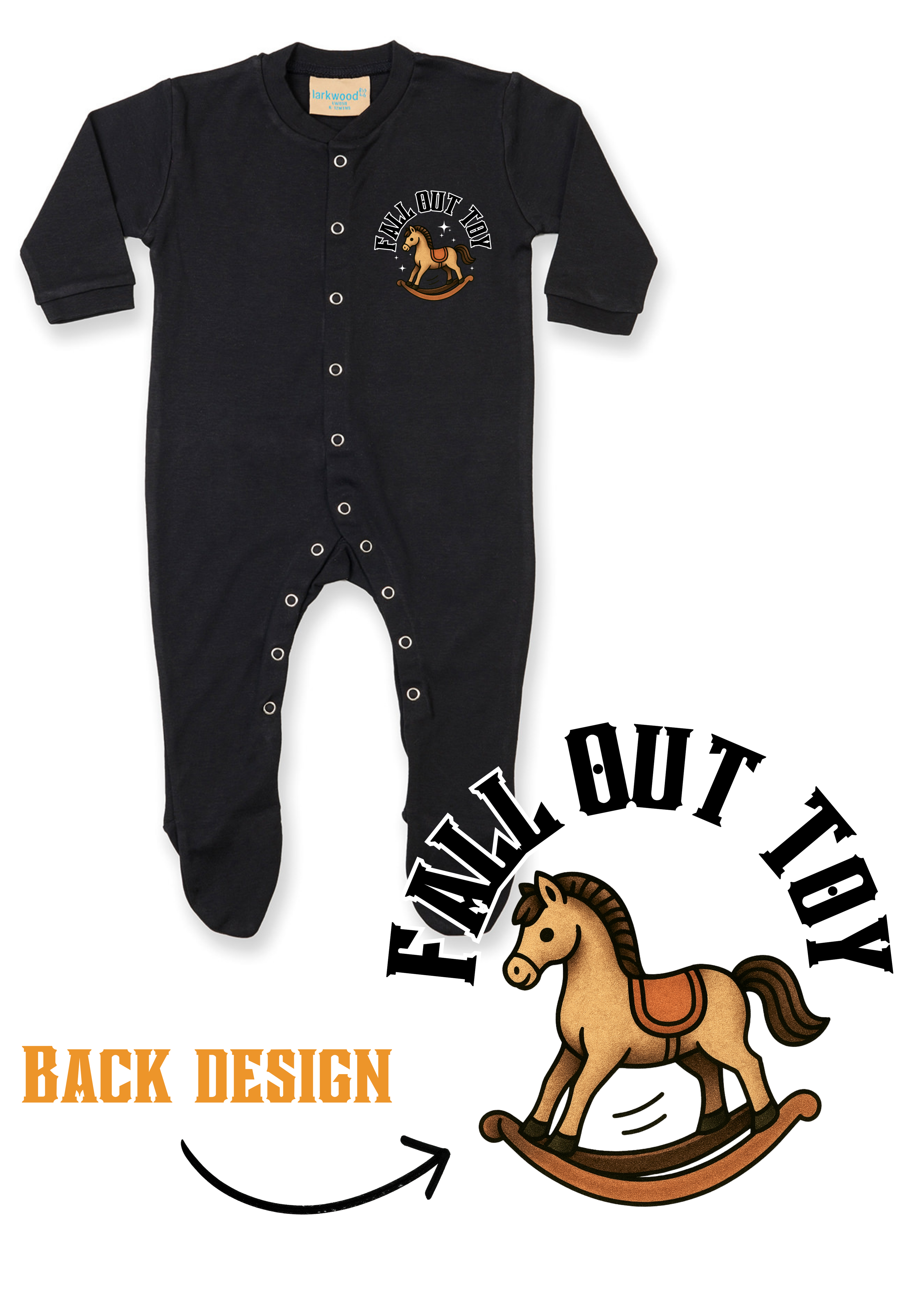 Printed Baby Button Up Sleep Suit