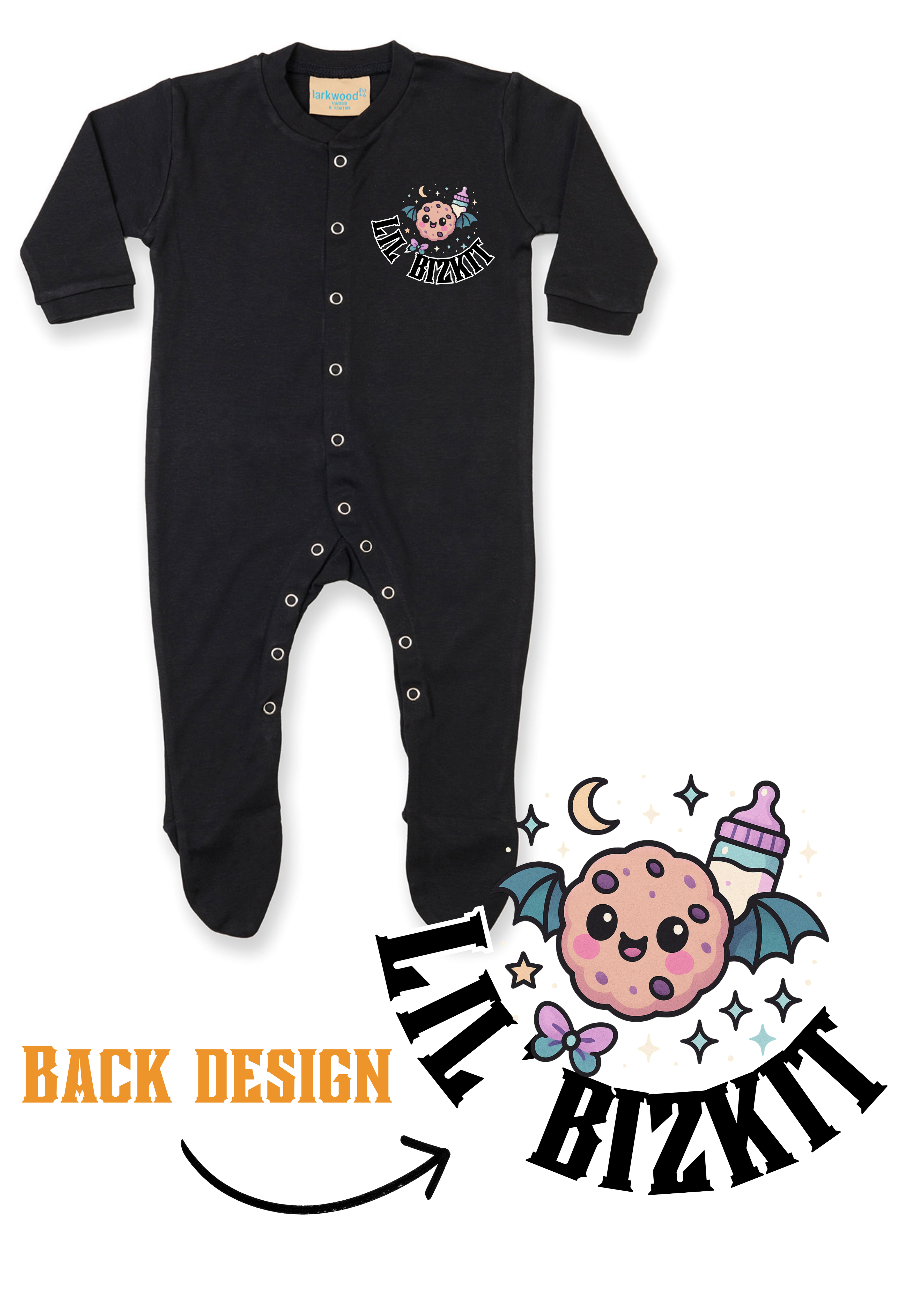 Printed Baby Button Up Sleep Suit
