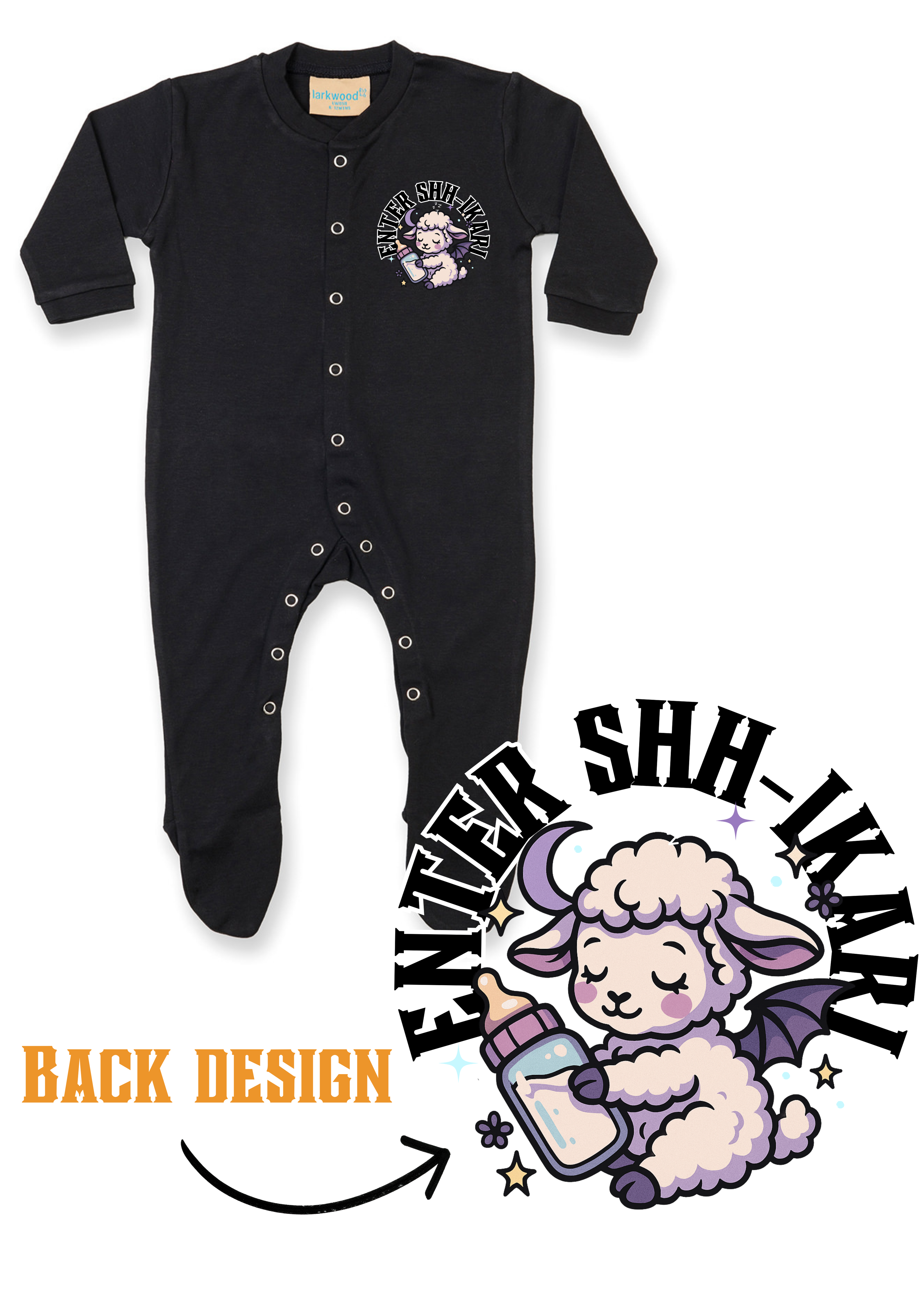 Printed Baby Button Up Sleep Suit