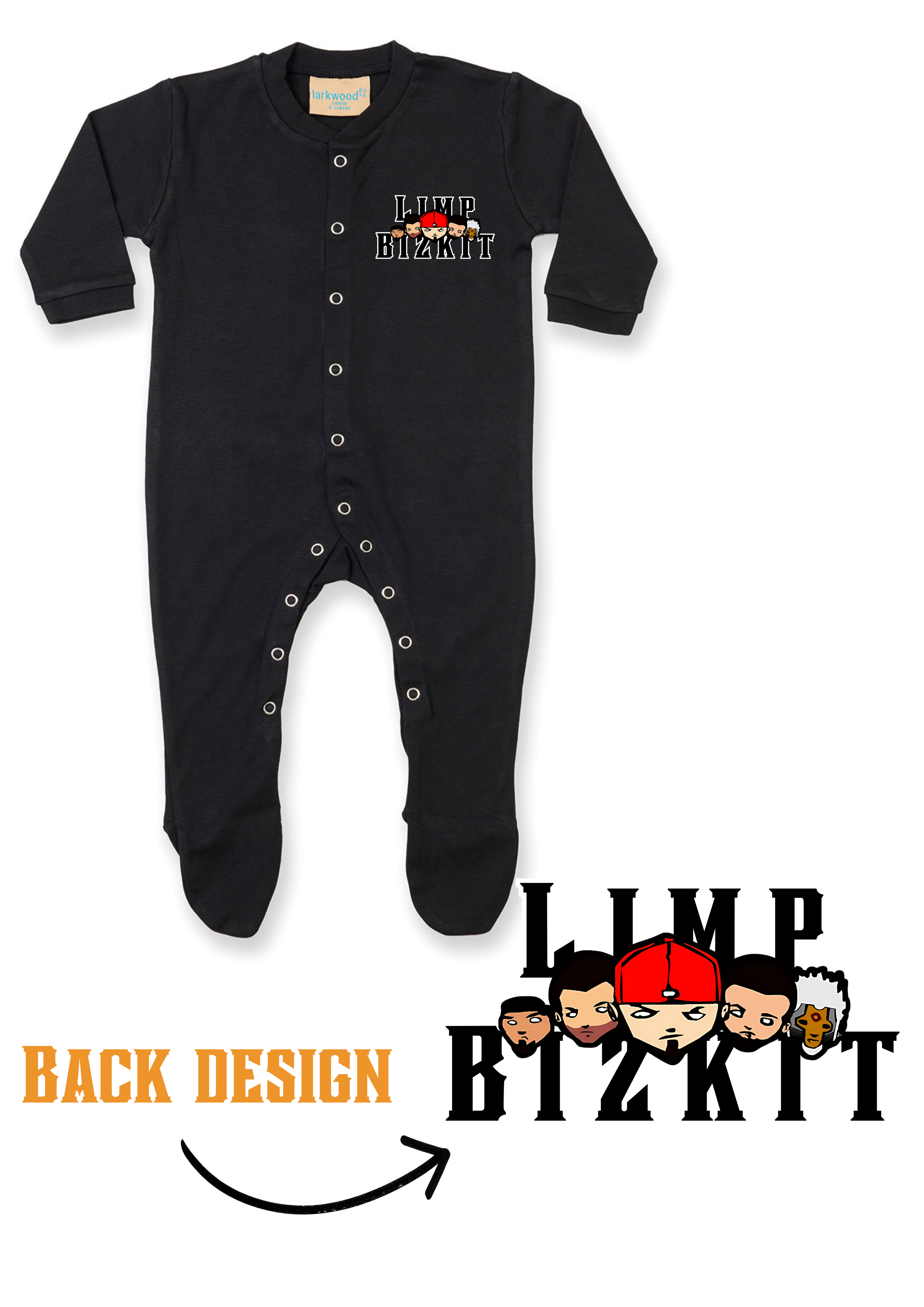 Printed Baby Button Up Sleep Suit