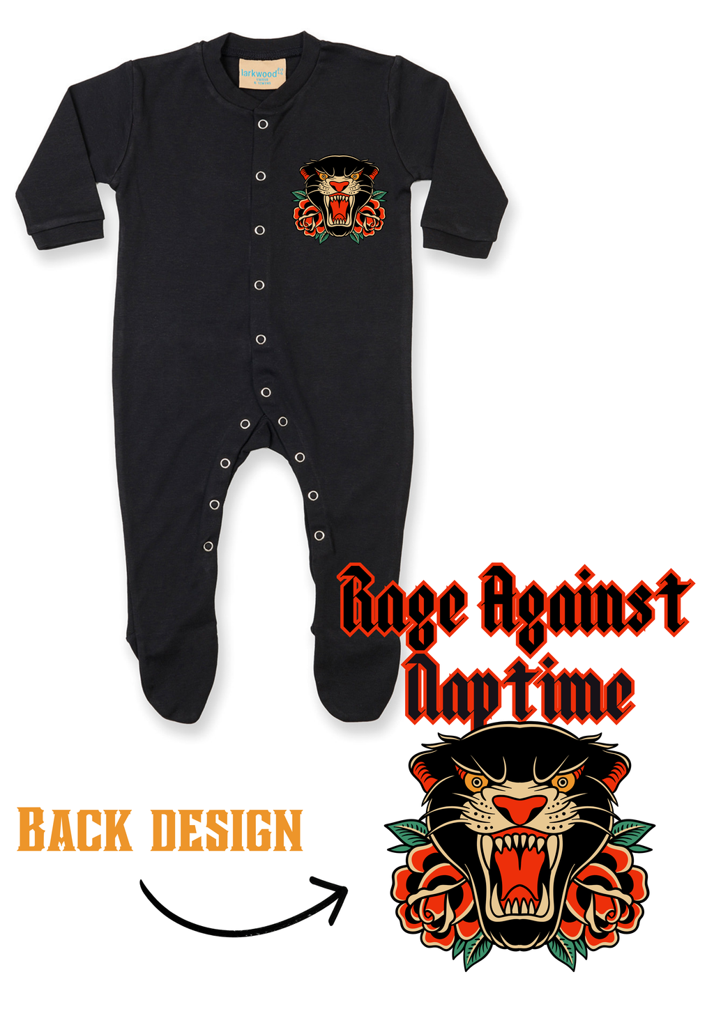 Printed Baby Button Up Sleep Suit