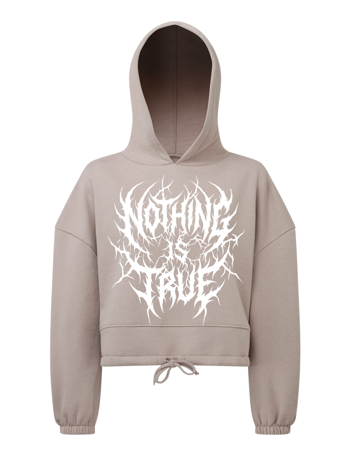 Death Metal Cropped Hoodie