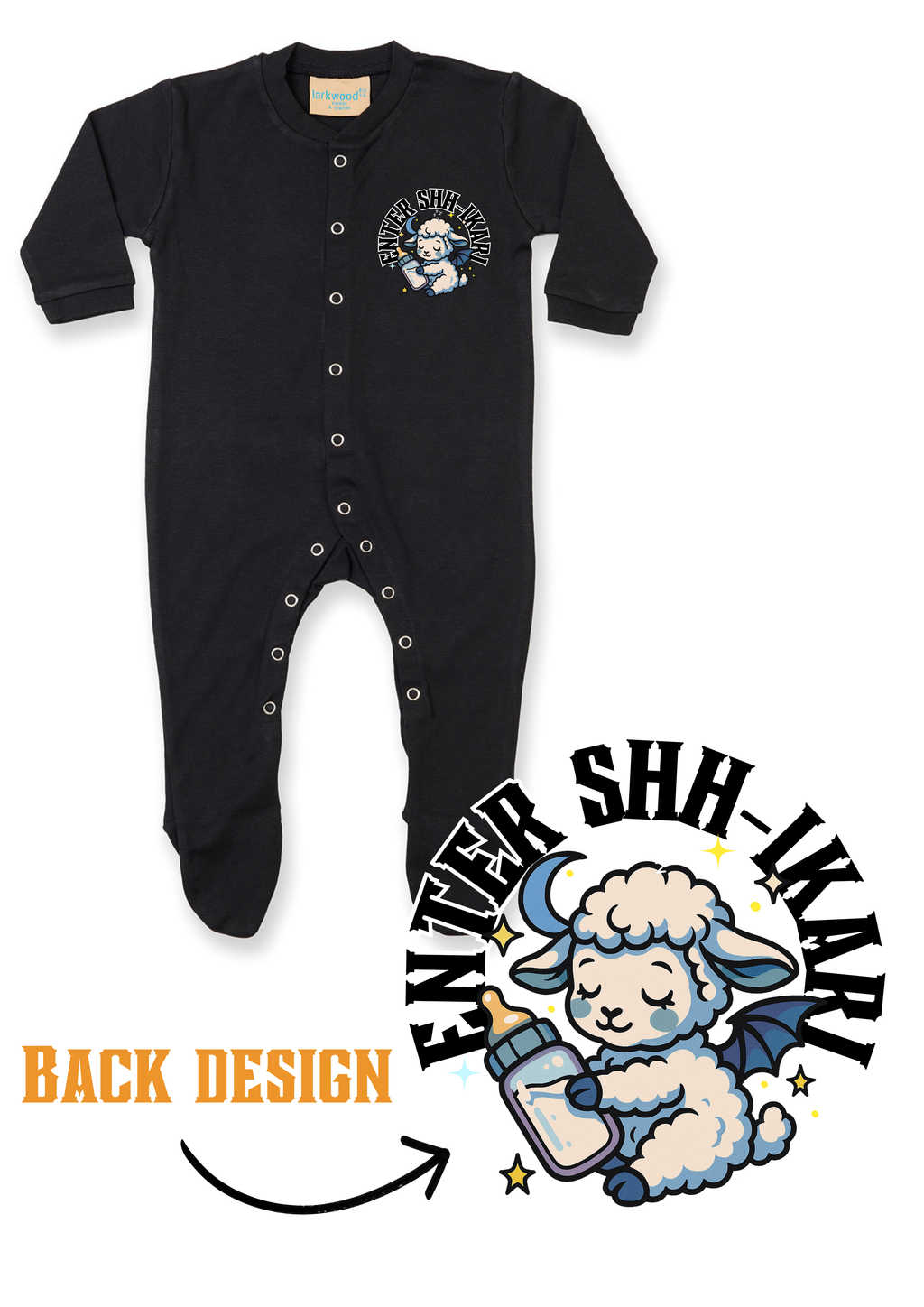 Printed Baby Button Up Sleep Suit