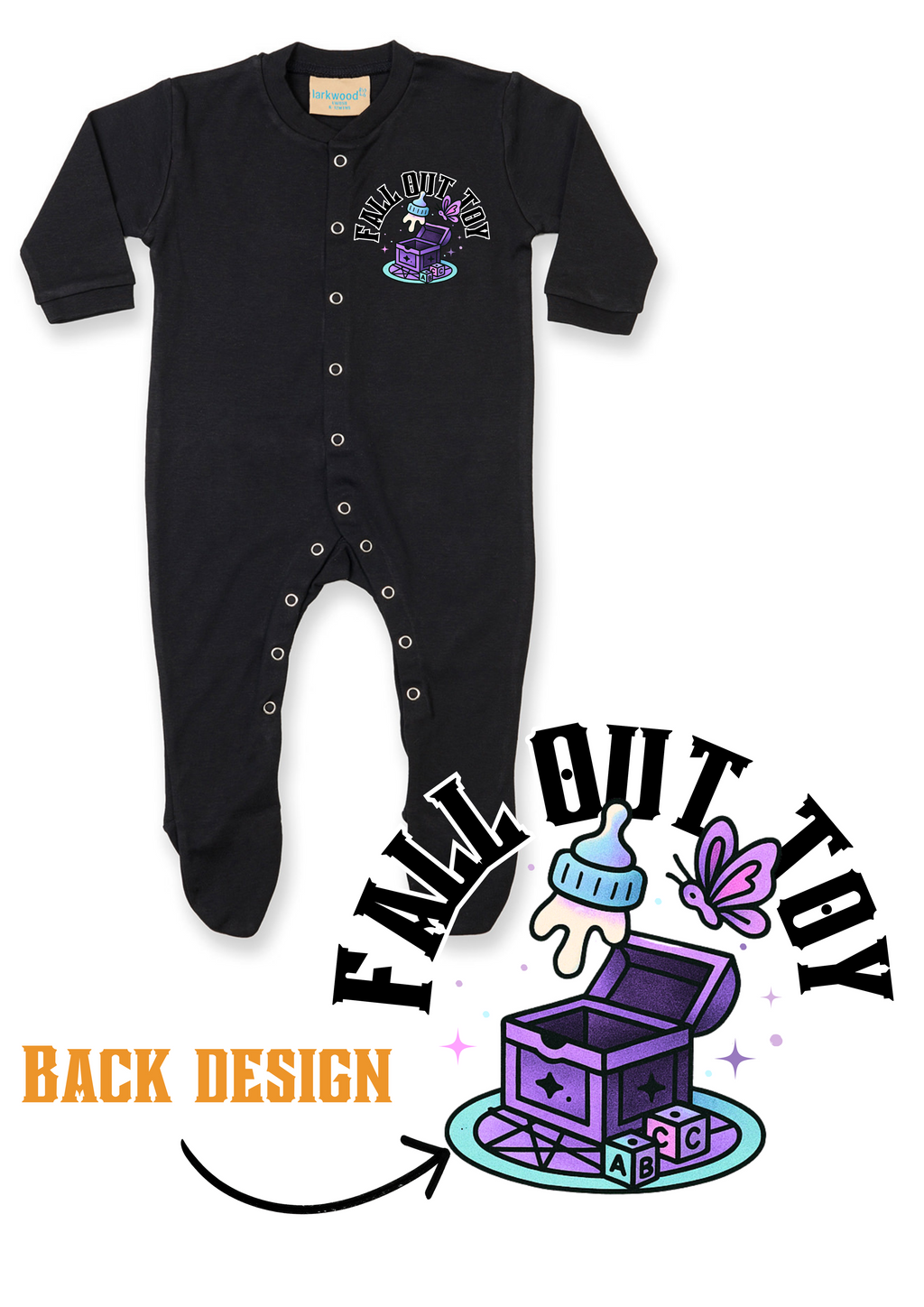 Printed Baby Button Up Sleep Suit