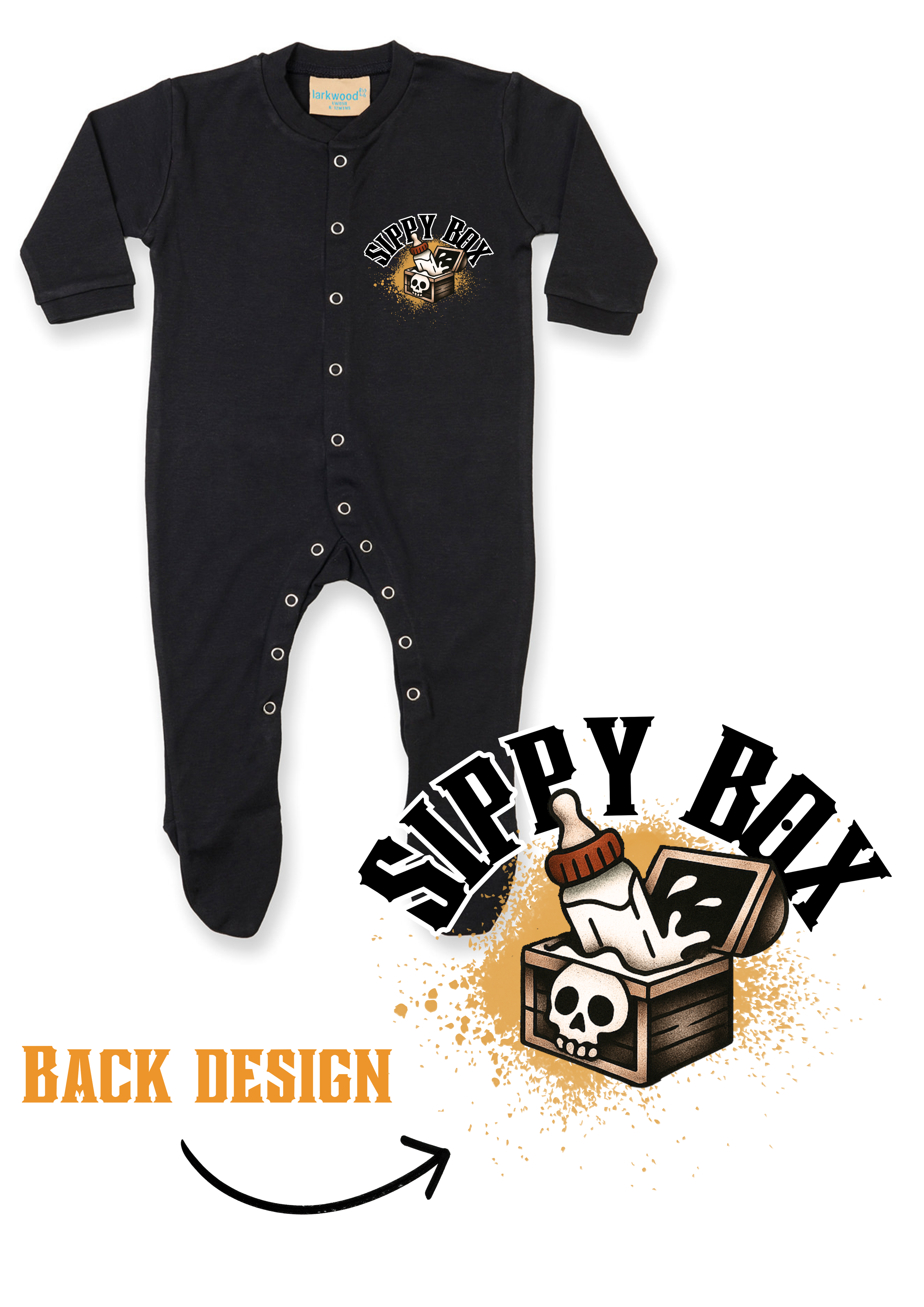 Printed Baby Button Up Sleep Suit