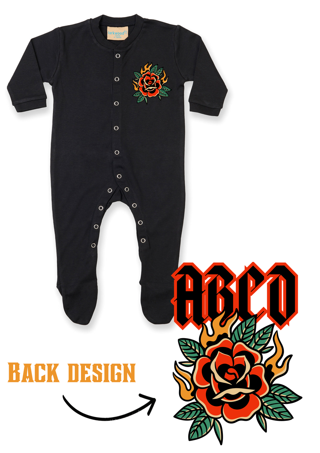 Printed Baby Button Up Sleep Suit