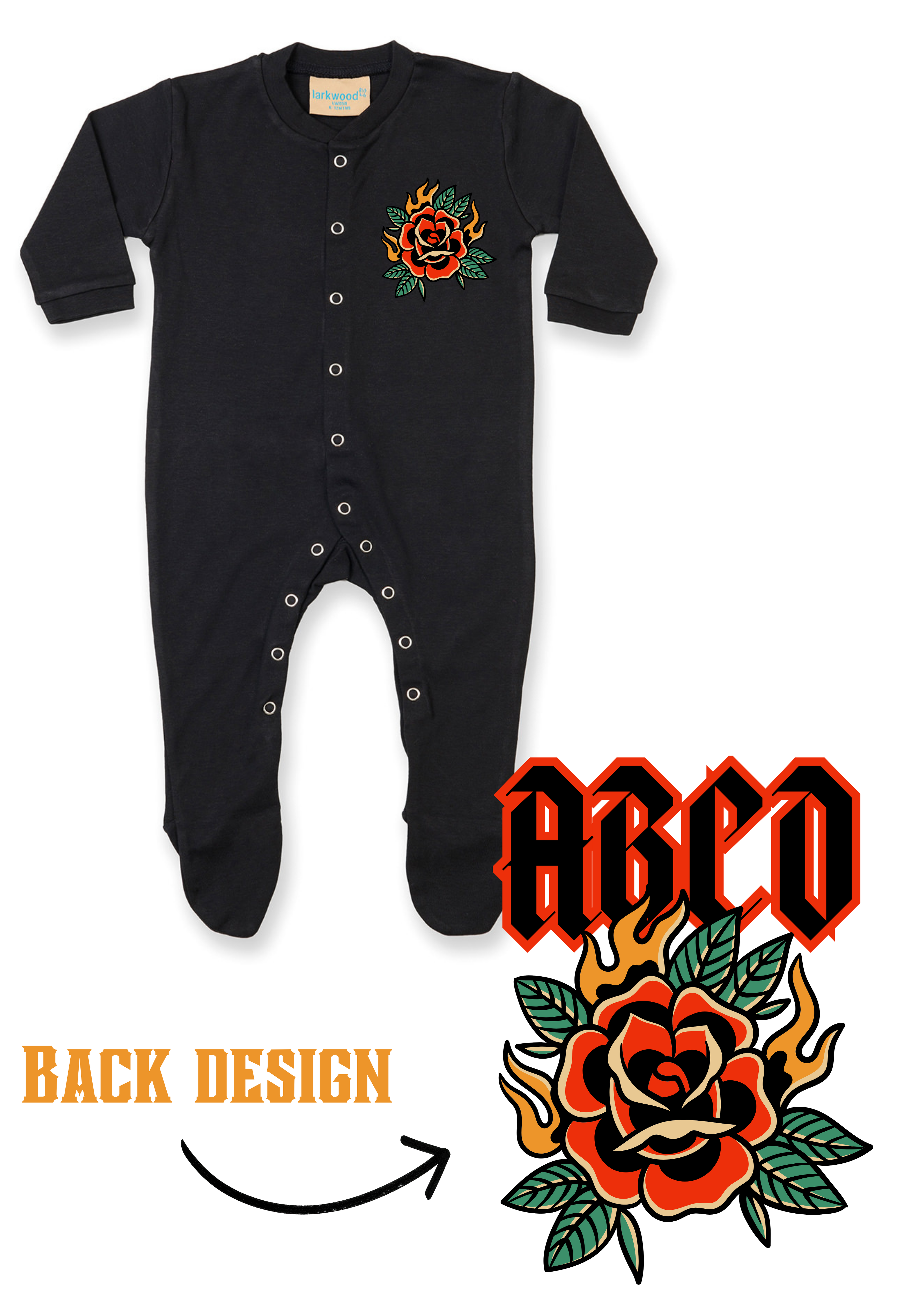Printed Baby Button Up Sleep Suit