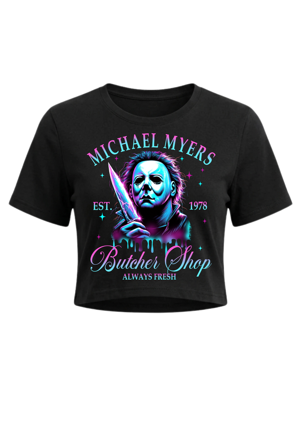 Horror Halloween Specials Crop Tees