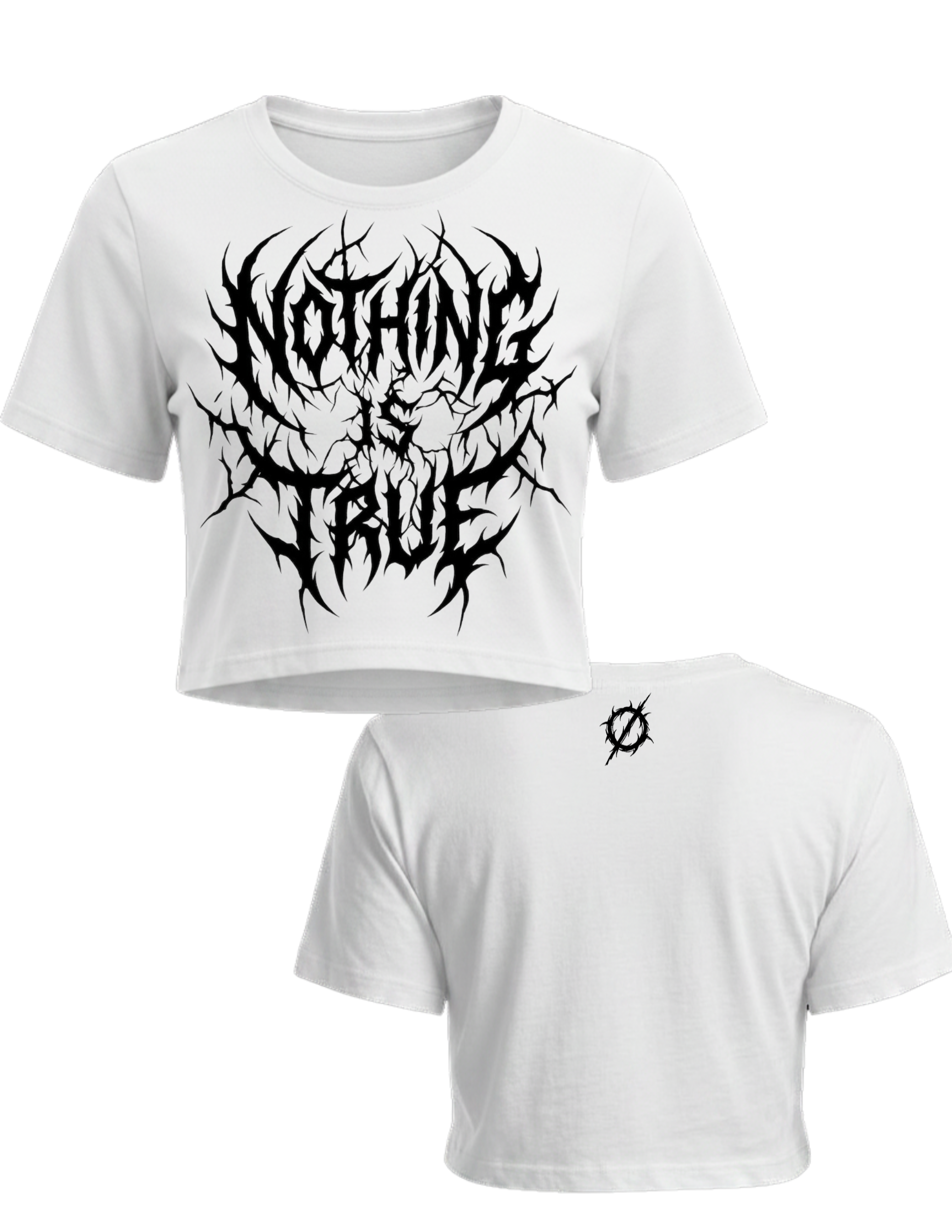 Death Metal Cropped Tee