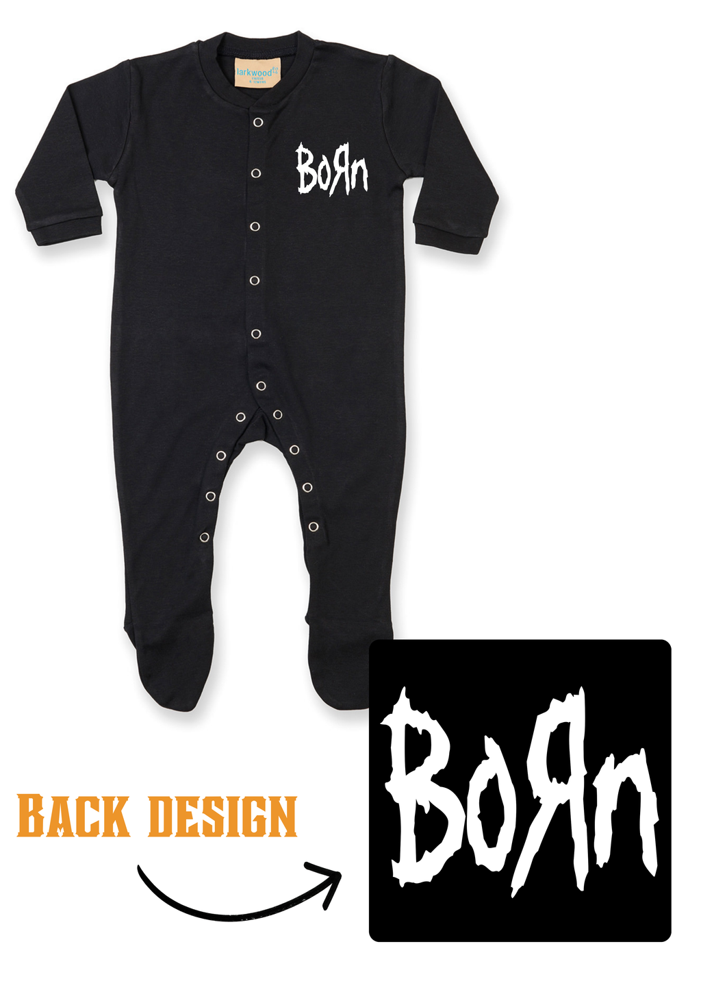 Printed Baby Button Up Sleep Suit