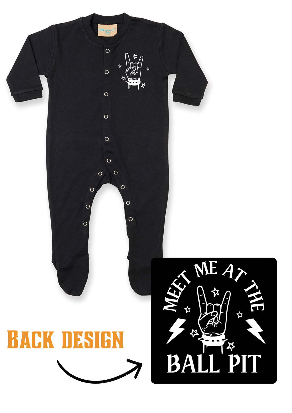 Printed Baby Button Up Sleep Suit