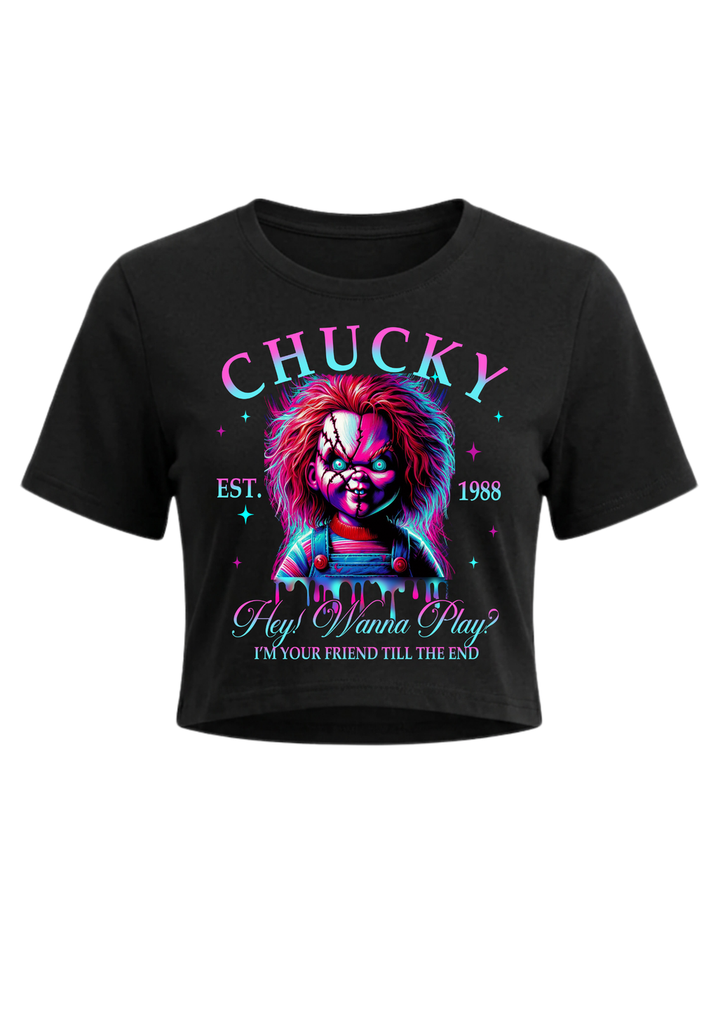 Horror Halloween Specials Crop Tees