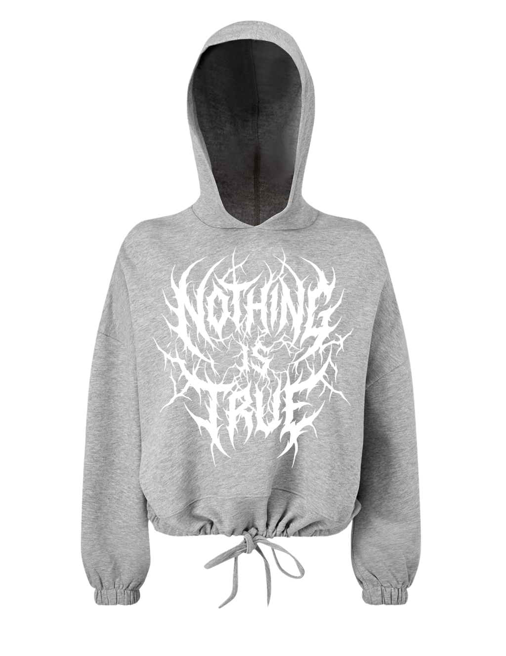 Death Metal Cropped Hoodie