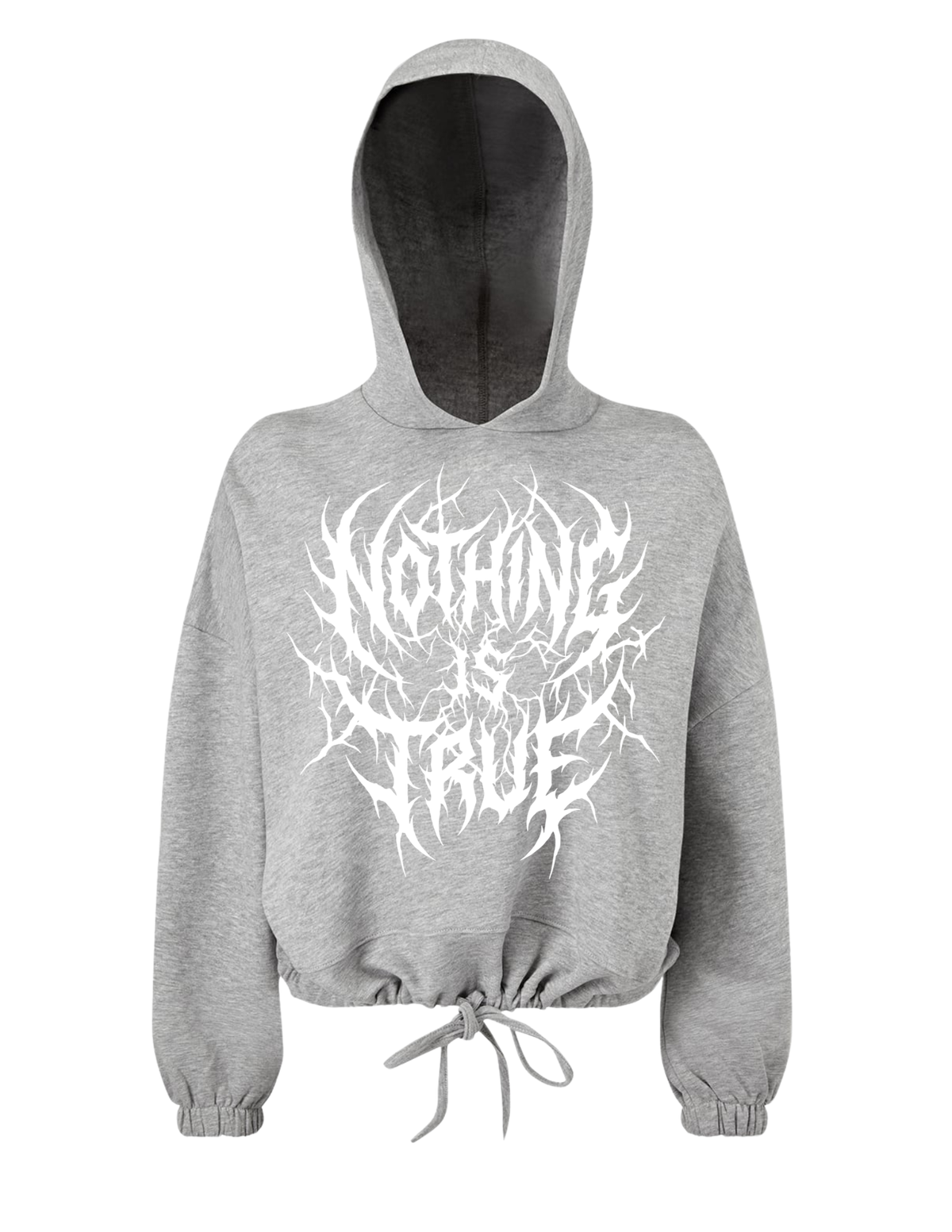 Death Metal Cropped Hoodie