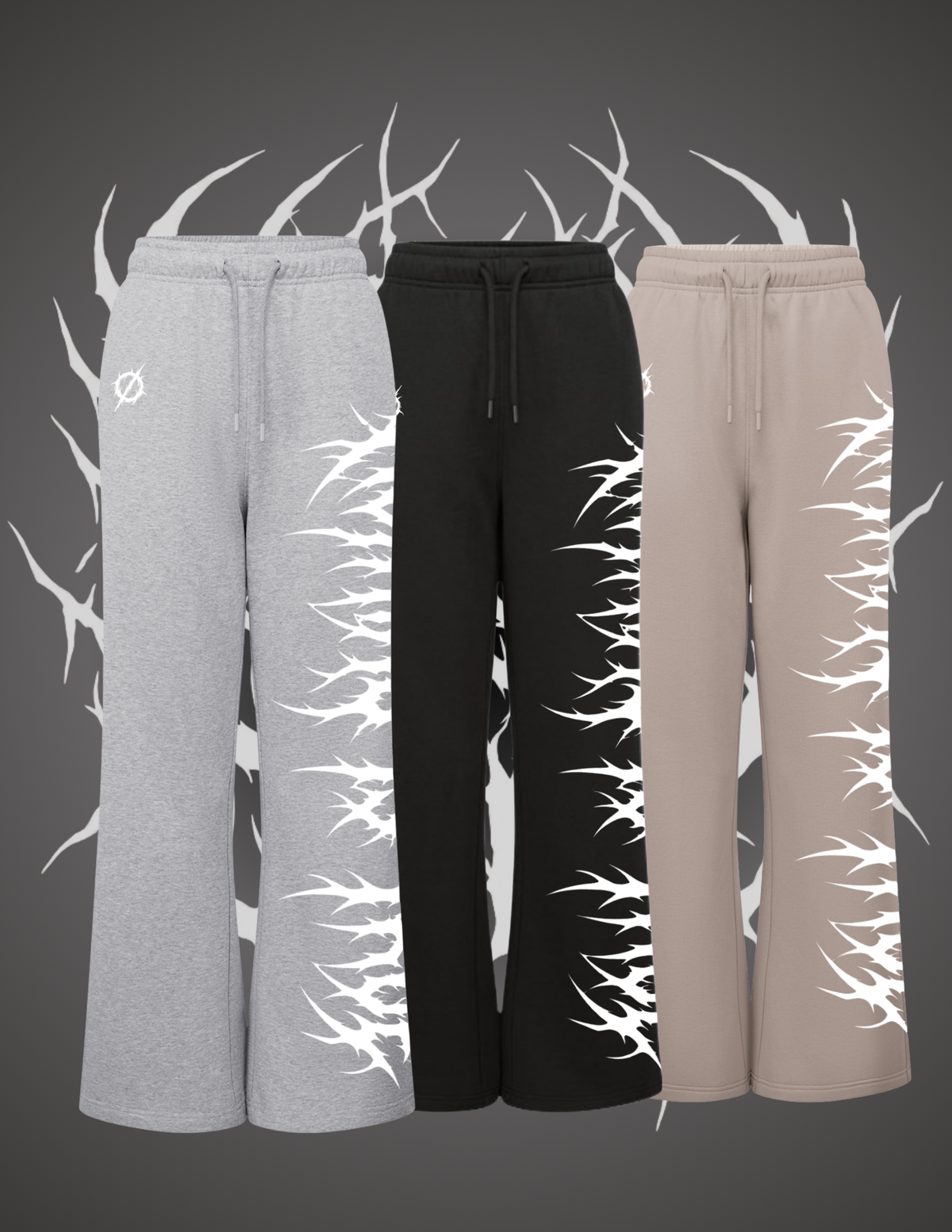 Death Metal Womens Wide Leg Joggers